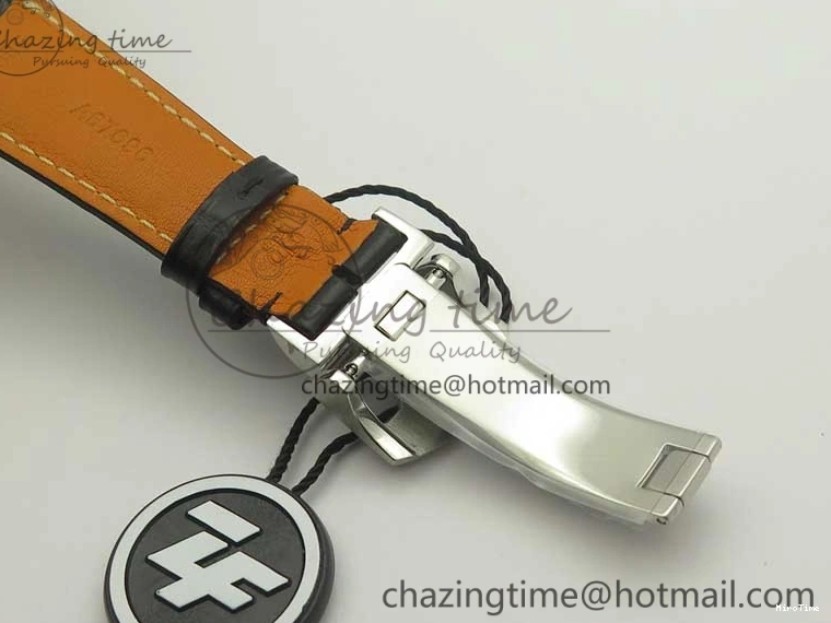 MIROTIME 0822 Portugieser Chrono  42 IW390403 ZF 1:1 Best Edition White Dial Blue Hand on Black Leather Strap A WellDesigned 7190